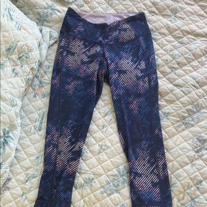 Old Navy Women's Patterned Leggings - Blue and Pink